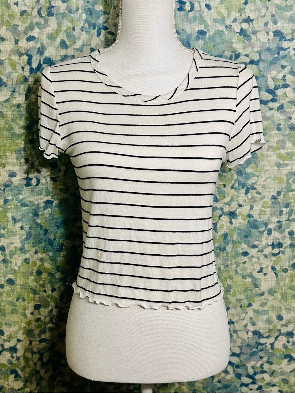 Olivia Rae Striped Baby Tee Size L